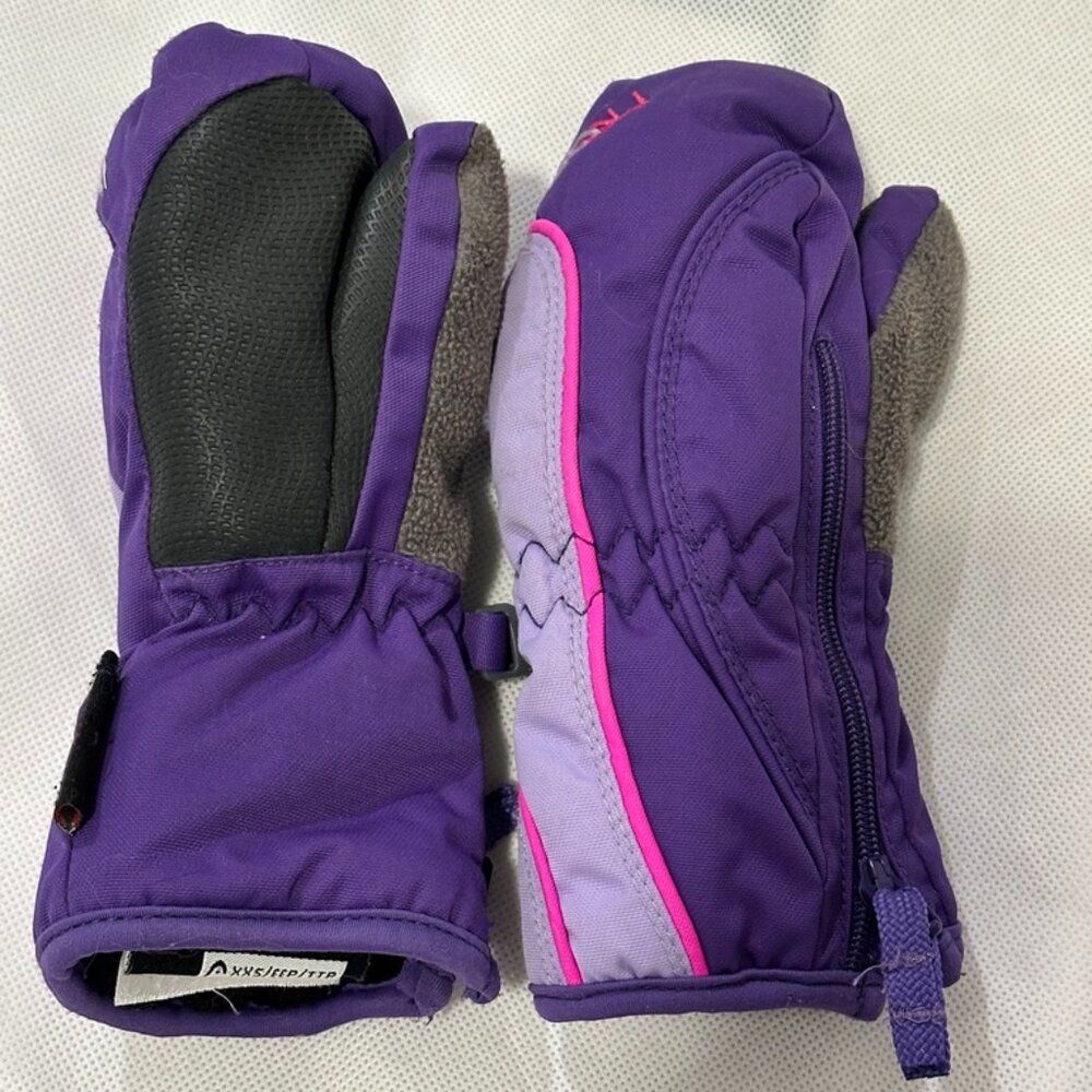 Head Purple and Pink Kids Mittens